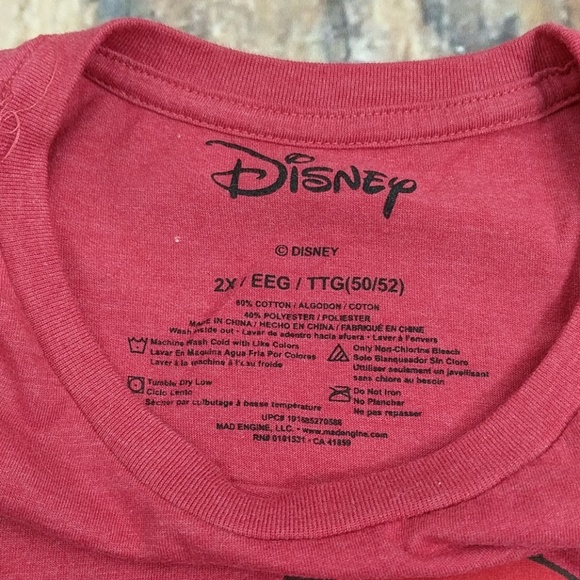 Santa Claus Mickey Mouse Disney T-shirt Size 2XL - Picture 4 of 4